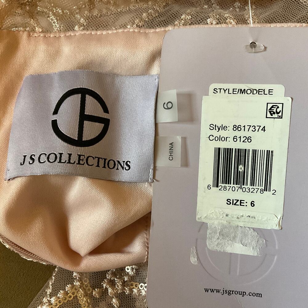 JS Collections Sequined Long Sleeve Midi Sheath E… - image 7